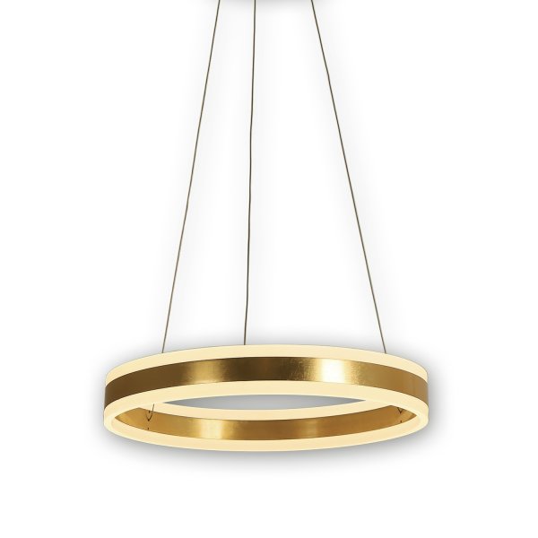 Plafonnier LED Zirka doré Ø50 cm, plafonnier circulaire doré LED 2